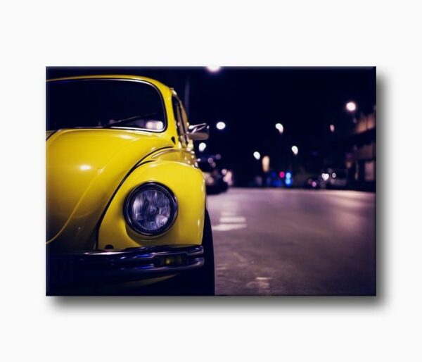Sarı vosvos kanvas Beetle Hediyelik, sarı vosvos kanvas tablo
