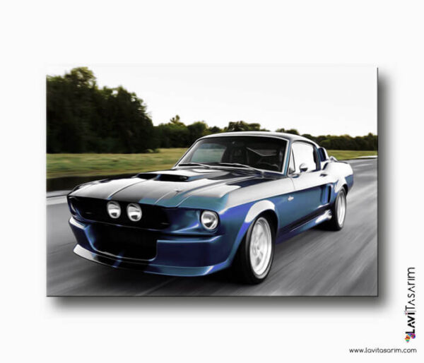 mustang, ford mustang, en güzel spor araba tabloları mustang, mustang sport car, en iyi araba kanvas tablo