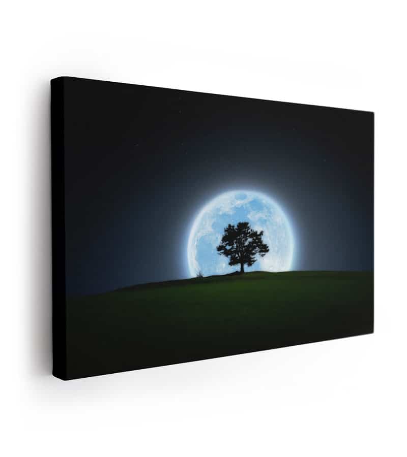 ay ve gece kanvas tablo ev dekorasyon ürünleri mağazası Lavi Tasarım da sizlerle