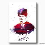 atatürk imzası kanvas tablo