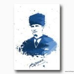 atatürk izmir kanvas tablo