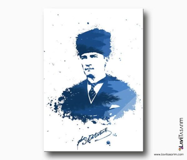 atatürk izmir kanvas tablo
