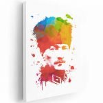 atatürk portresi kanvas tablo, lavi tasarım tarafından renklendirilmiş atatürk görseli çalışmasıdır. Özel tasarım tablolar