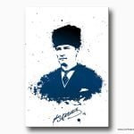 gazi mustafa kemal atatürk kanvas tablo