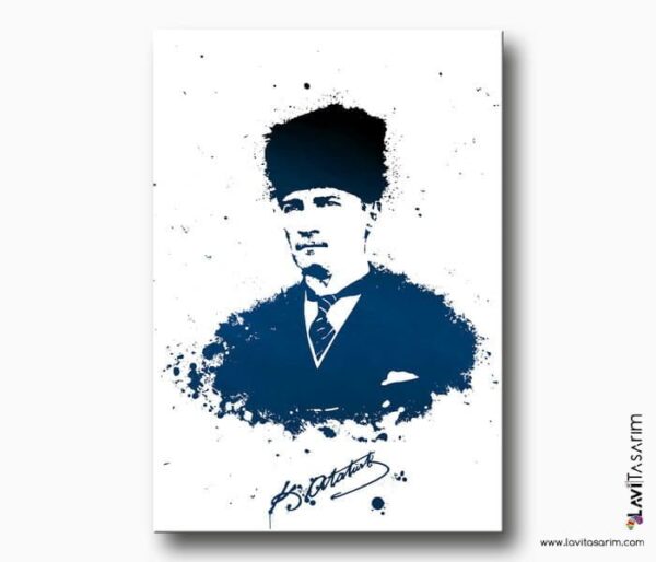 gazi mustafa kemal atatürk kanvas tablo