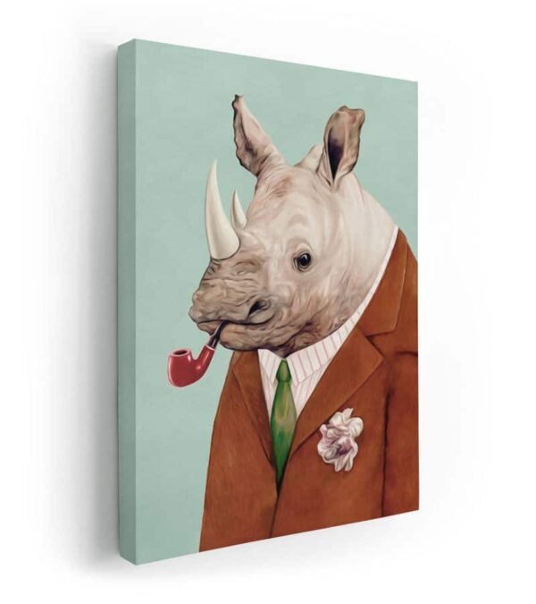 gergedan kanvas tablo, gergedan sanat tablo, rhino art canvas print, en farklı tablolar, lavi tasarım istanbul