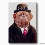 köpek kanvas tablo