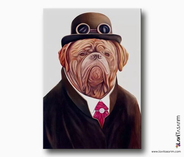 köpek kanvas tablo