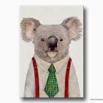 sanatsal koala kanvas tablo