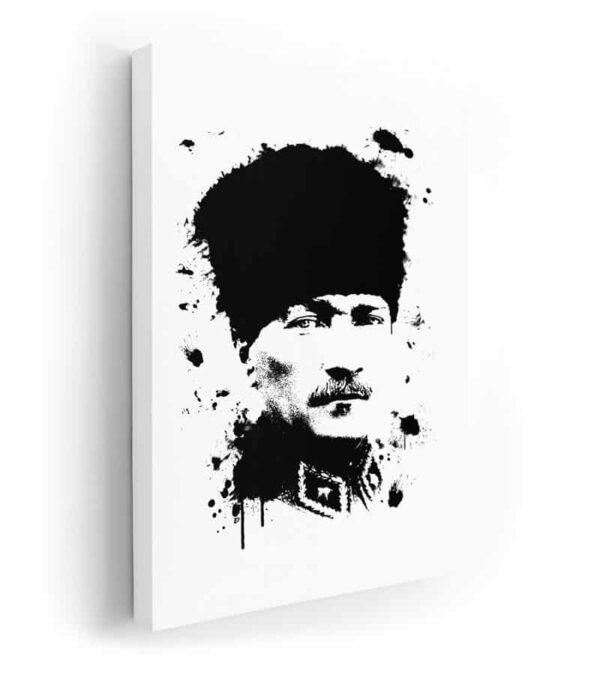 siyah beyaz atatürk portresi, siyah beyaz atatürk posteri, en güzel atatürk tabloları lavi tasarım