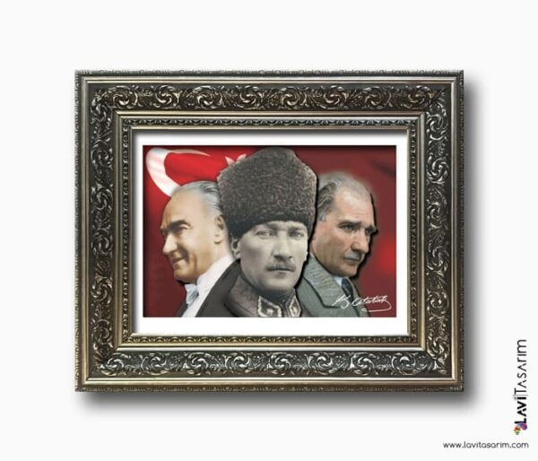 atatürk ve milli mücadele rölyef tablo , rölyef , lavi tasarım