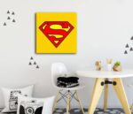 superman kanvas tablo , çelik adam tablo , süpermen tablo , lavi tasarım
