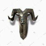 3 boyutlu metal duvar dekoru koç kafası , 3d metal sanat , üç boyutlu dekorasyon ürünleri , lavi tasarım , lavi tasarim
