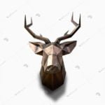 3 boyutlu metal tablo geyik kafası , deer head , metal art sanat 3d , lavi tasarım , lavi tasarim 3d dekorasyon ürünleri