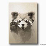 kızıl panda kanvas tablo , panda tablosu , erzurum kanvas tablo , lavi tasarım, lavi tasarim