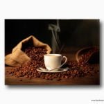 coffee kanvas tablo, kahve çekirdeği kanvas tablo, kahve içecek temalı tablolar, restoran tabloları, lavi tasarım, en güzel kafe tablo