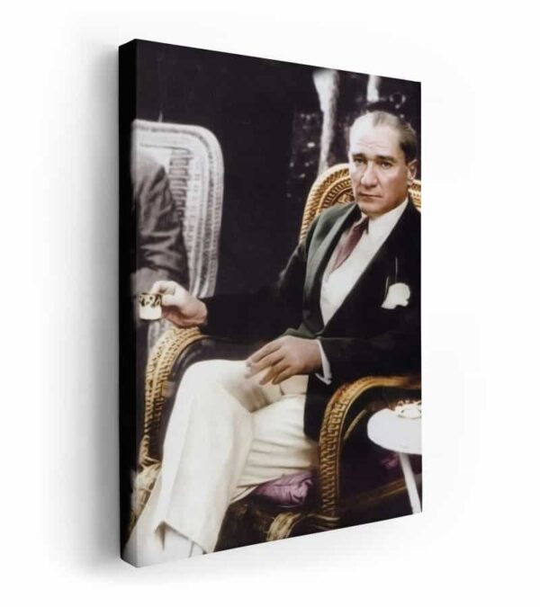 atatürk kahve içerken kanvas tablo , atatürk türk kahvesi , atatürk coffee , atatürk tabloları , en güzel atatürk tablosu , karizma atatürk , atatürk kanvas tablo izmir istanbul ankara