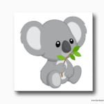 Bebek Odası Kanvas Tablo Koala