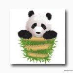 bebek odası tablo panda, çocuk odası tabloları, genç odası tabloları