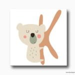 Koala Bebek Odası Kanvas Tablo
