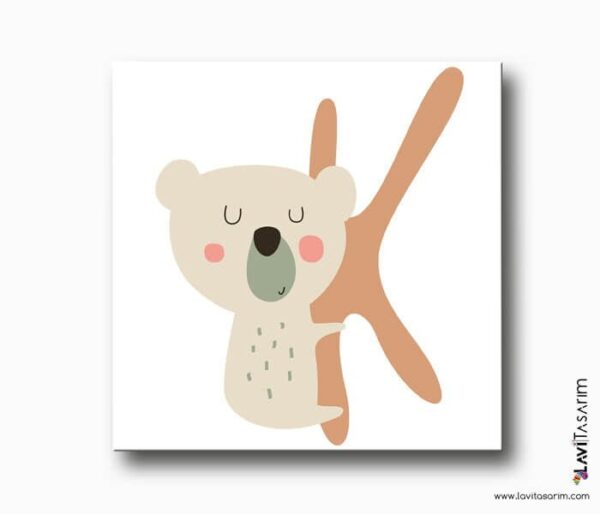 Koala Bebek Odası Kanvas Tablo