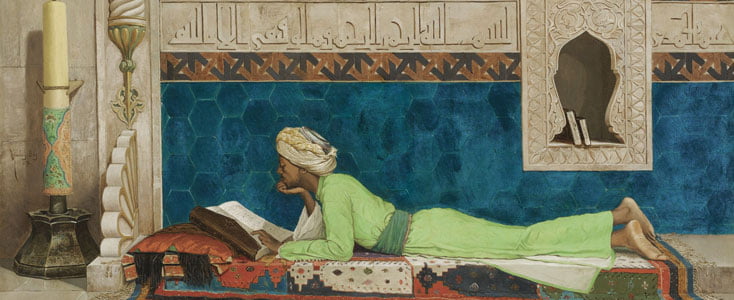 reprodüksiyon tablo, kanvas reprodüksiyon tablo, reprodüksiyon kanvas tablo, lavi tasarım, okuyan genç emir, osman hamdi bey