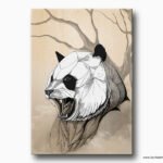 Kızgın Panda Kanvas Tablo