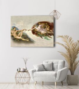 Adem’in Yaratılışı Kanvas Tablo - The Creation of Adam Tablosu