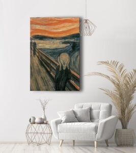 ünlü ressam tabloları ciglik kanvas tablo the scream edvard munch tablosu 6004 Lavi Tasarım