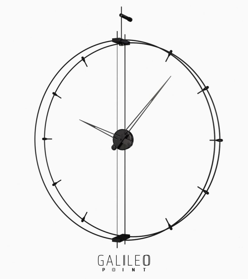 Şık Duvar Saati Modelleri , Galileo Point 90 , Siyah Duvar Saati , lavi tasarim ankara duvar saati