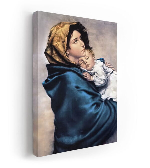 Sokakların Madonnası Kanvas Tablo -The Madonna of the Streets Roberto Ferruzzi- yüksek çözünürlük ile kanvas tablo satın almak için en iyi adres online ev dekorasyon ürünleri mağazası Lavi Tasarım da