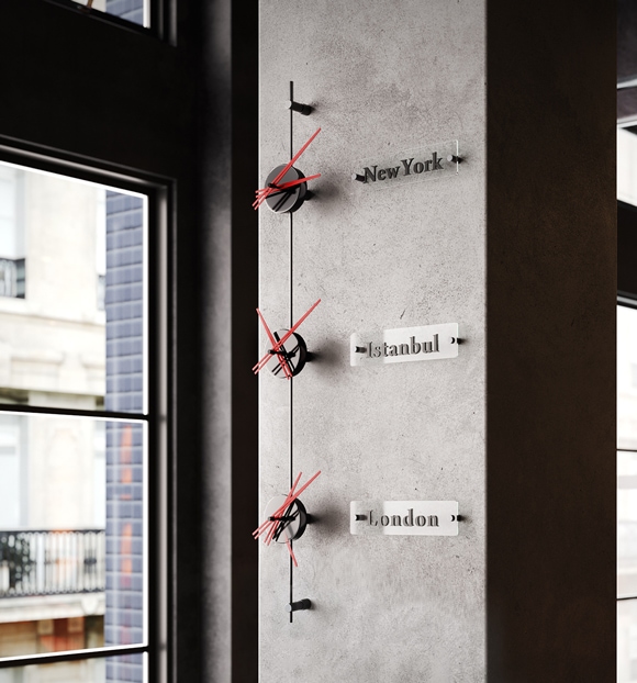 siyah 3 lü dünya duvar saati ve world wall clock , resepsiyon dünya saatleri modeli ofis duvar saati Dritto 03 indirimli ve taksitle Lavi Tasarım 'dan satın alın!