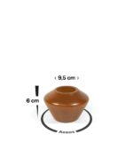 Dekoratif mumluk ceviz Woodenheim Assos el yapımı tasarım ağaç aksesuar ücretsiz kargo ve memnuniyet garantisi ile Lavi Tasarım’da!