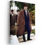 Ayakta Paltolu ve Bastonlu Mustafa Kemal Atatürk Kanvas Tablo yüksek çözünürlük, ücretsiz kargo ve taksitle Lavi Tasarım 'da!
